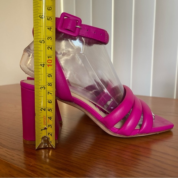 Antonio Melani Natessa Puff Strap Block Heel Sandal Magenta Size 6.5 - Picture 7 of 16